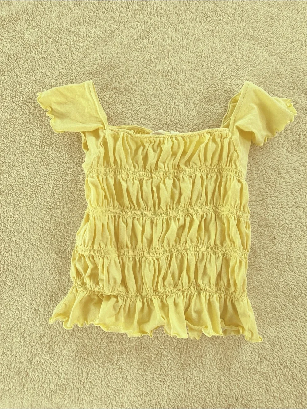 GAP Kids Ruffled Yellow Too